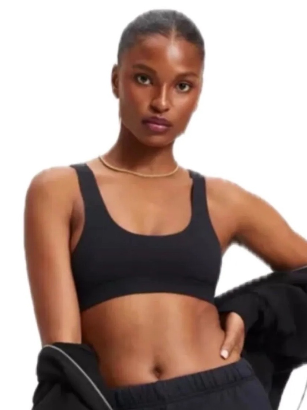NWT Good American Workout Bra Black